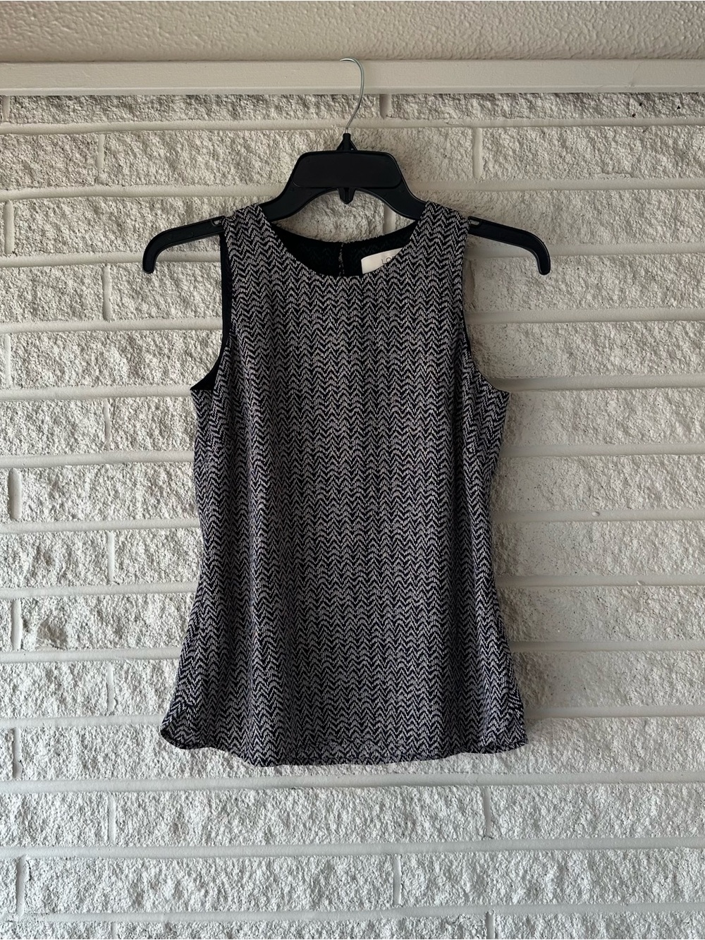 LOFT Black and Tan Shell Tank
